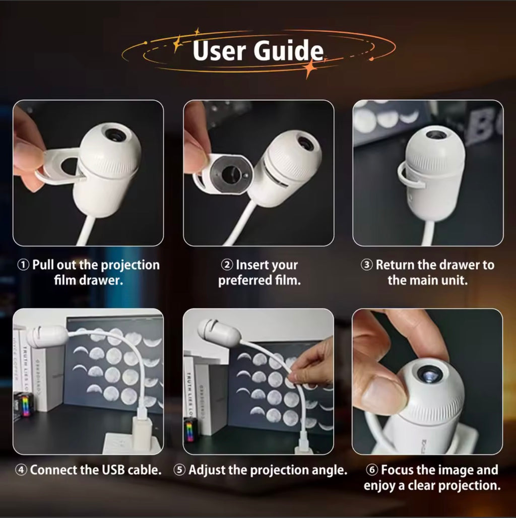 Aurora Dream™ – Galaxy Night Light Projector