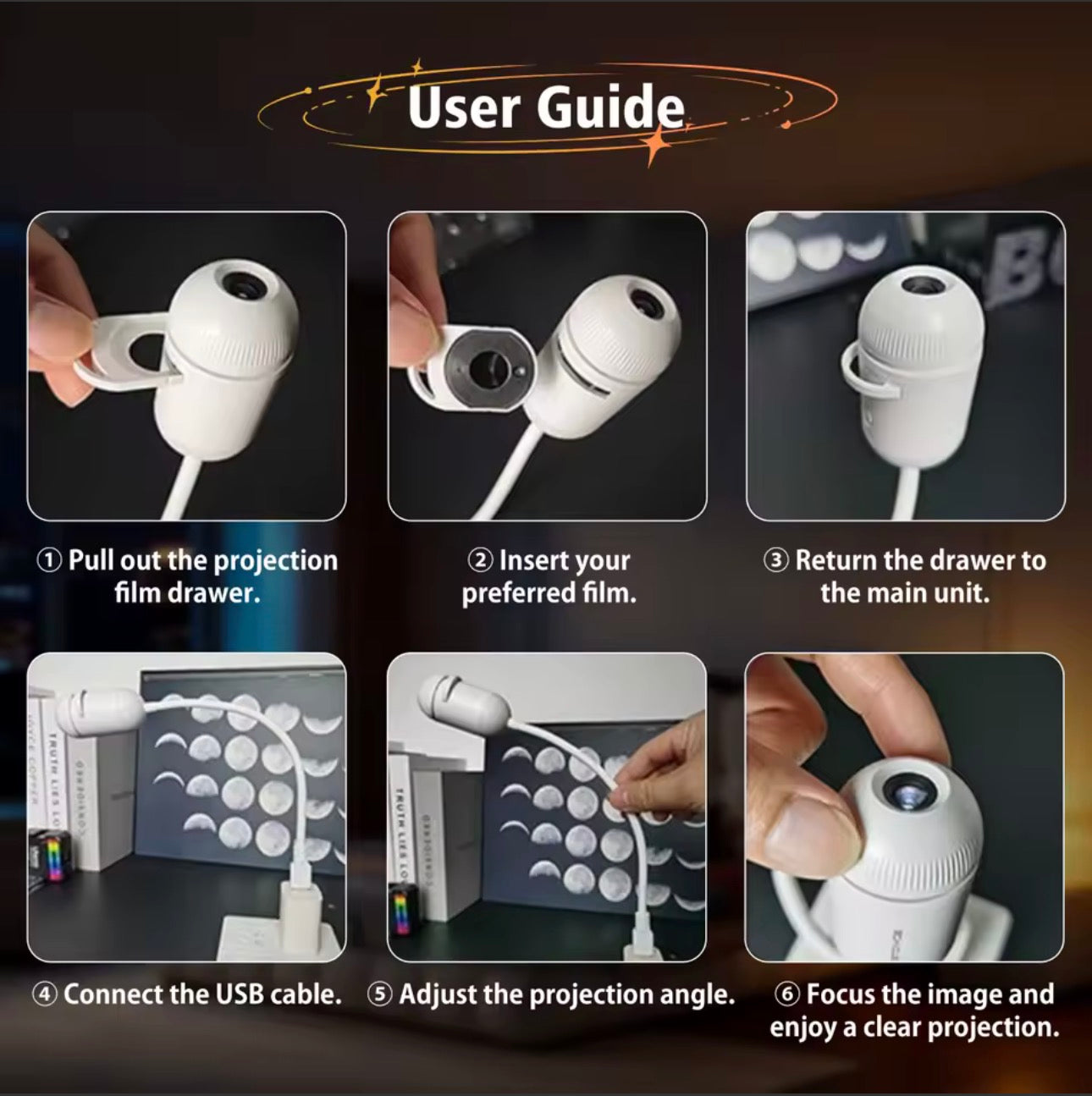 Aurora Dream™ – Galaxy Night Light Projector