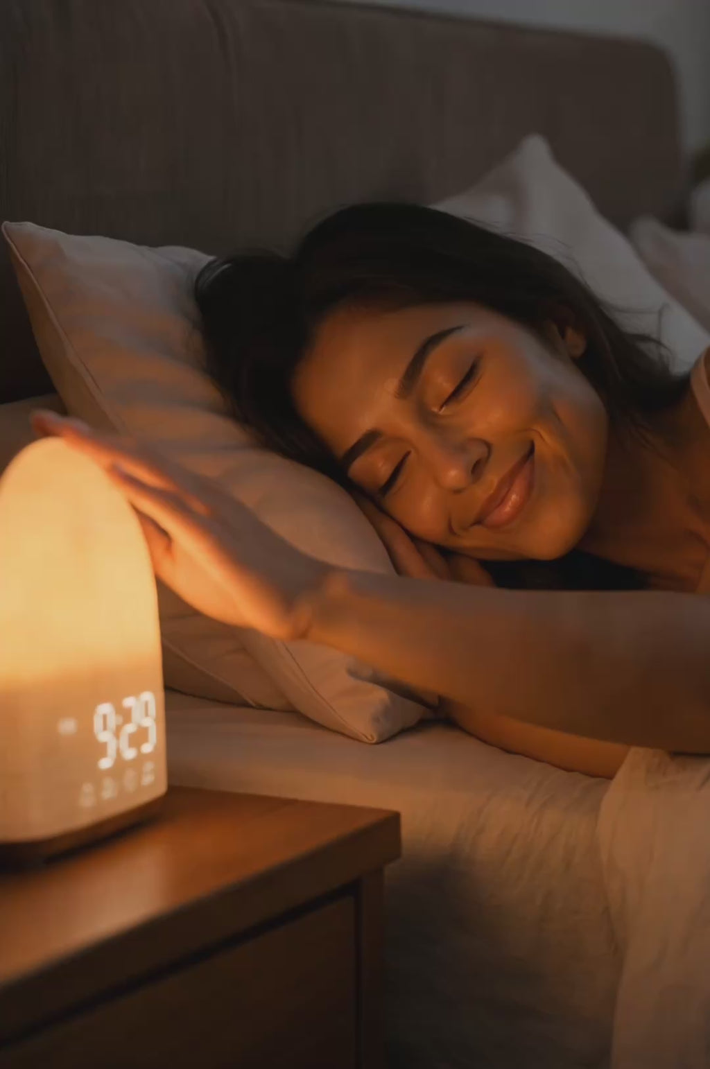 Simulated Sunrise Wake-Up Light Alarm Clock