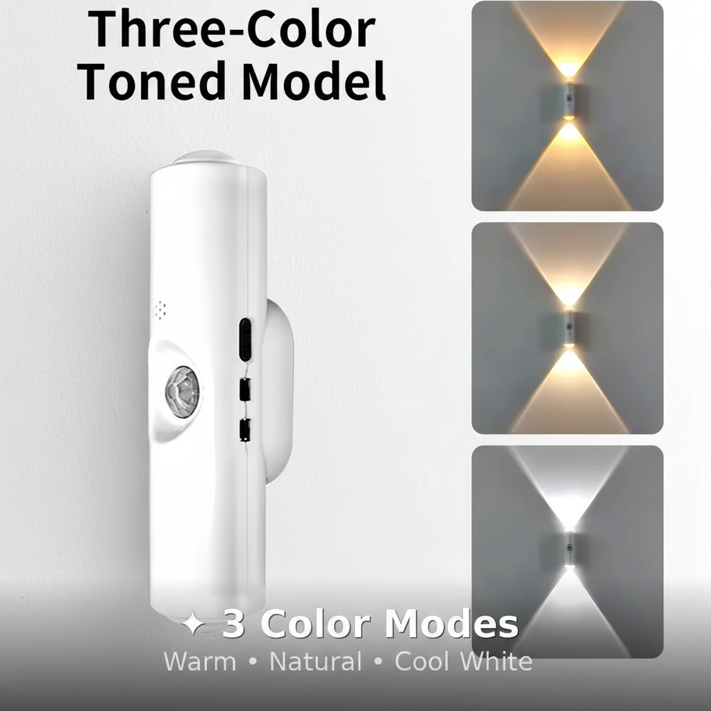 Three-Color LED Wall Light
